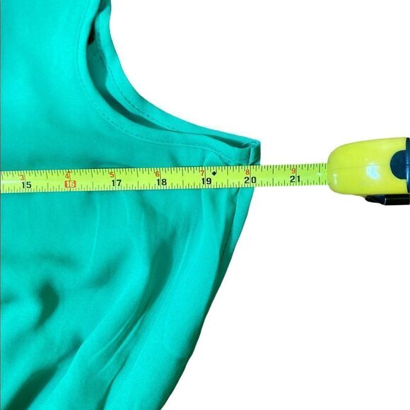 Charming Charlie Kelly Green Sleeveless Dress With Lattice Back, Size M - Picture 5 of 7